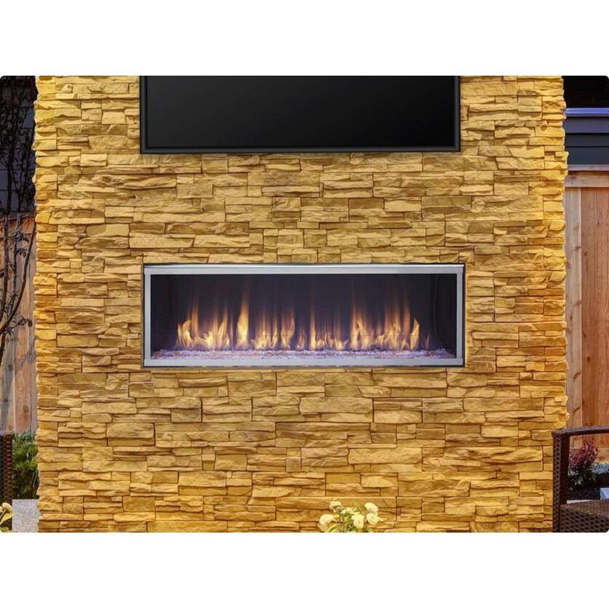 Majestic Lanai 48" Linear Contemporary Outdoor Vent-Free Natural Gas Fireplace