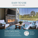 Majestic Lanai 48" Linear Contemporary Outdoor Vent-Free Natural Gas Fireplace