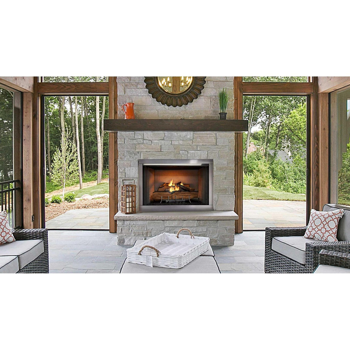 Majestic Vesper 36" Traditional Outdoor Vent-Free Gas Fireplace