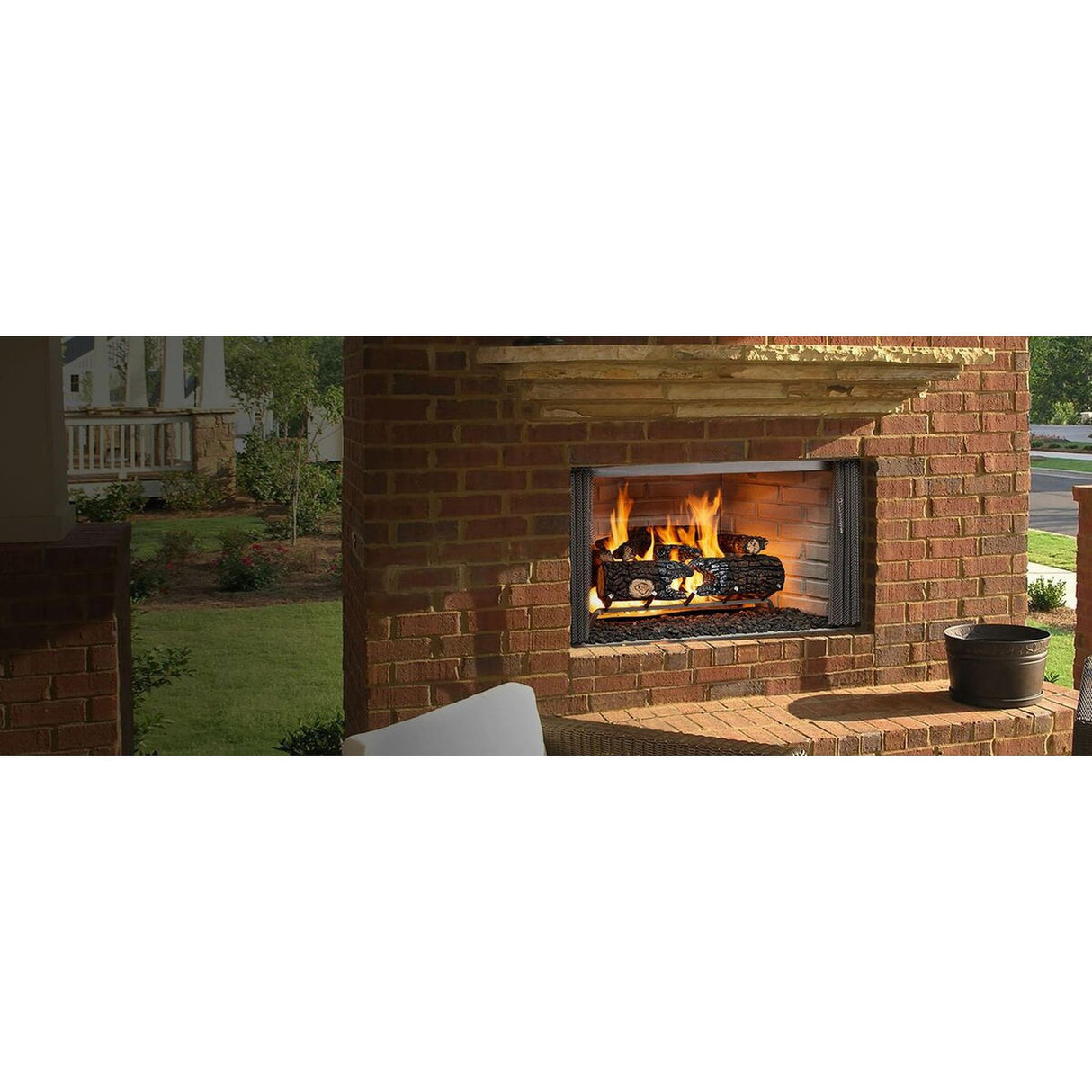 Majestic Villawood 42" Traditional Outdoor Wood Burning Fireplace