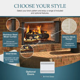 Majestic Villawood 42" Traditional Outdoor Wood Burning Fireplace