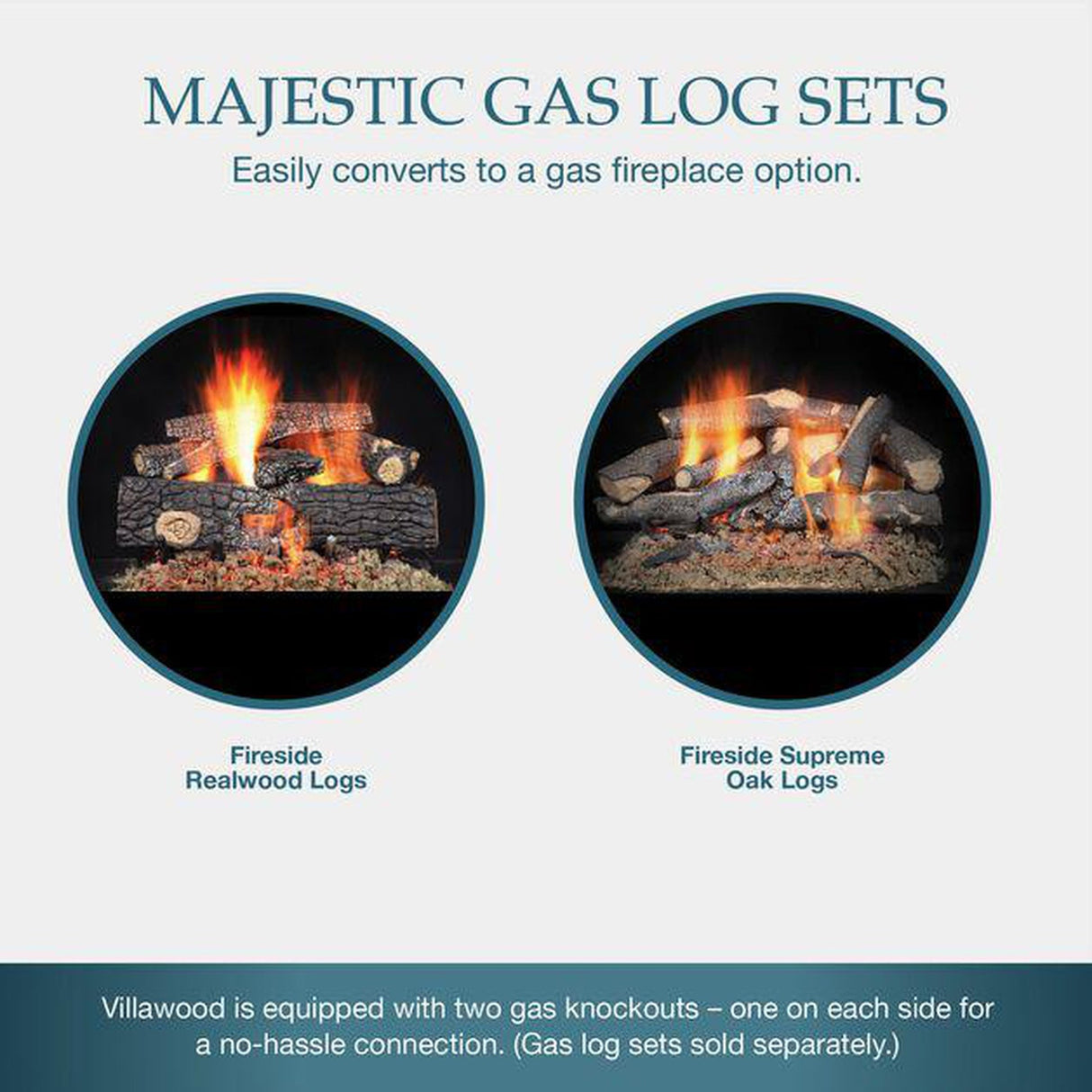 Majestic Villawood 42" Traditional Outdoor Wood Burning Fireplace
