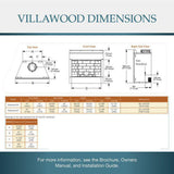 Majestic Villawood 42" Traditional Outdoor Wood Burning Fireplace