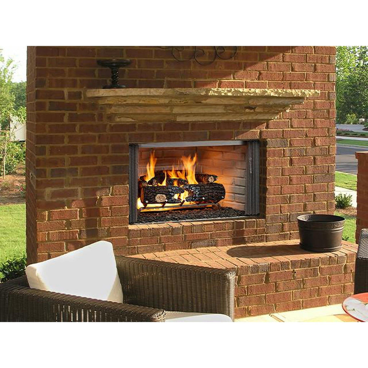 Majestic Villawood 42" Traditional Outdoor Wood Burning Fireplace