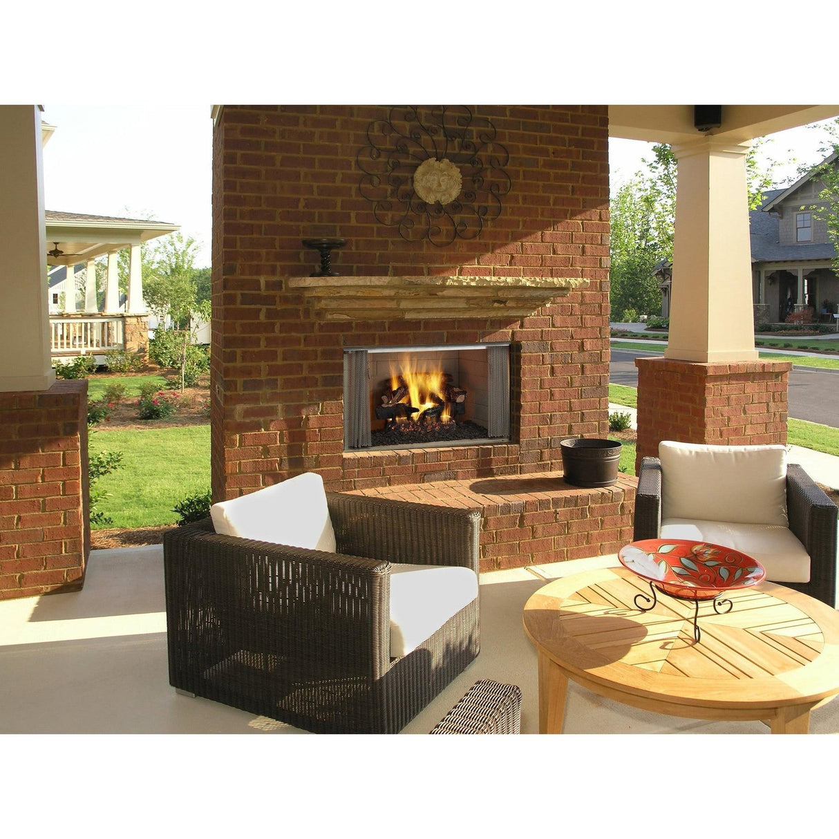 Majestic Villawood 42" Traditional Outdoor Wood Burning Fireplace