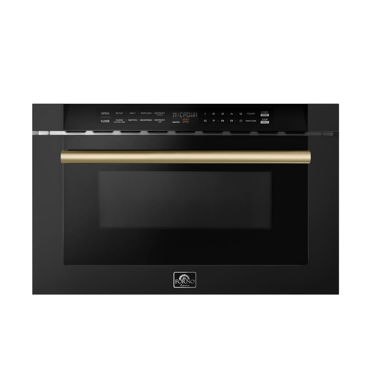 Forno Capoliveri Espresso 24-Inch Microwave Drawer, 1.2 cu.ft, 1500 Watts, Built-In, 11 Power Levels, Sensor Cooking