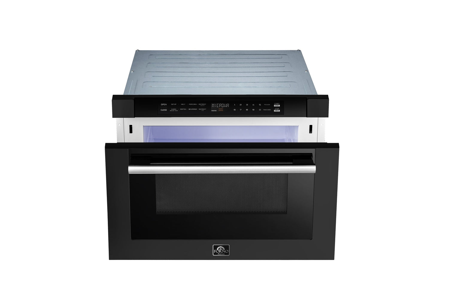 Forno Capoliveri Espresso 24-Inch Microwave Drawer, 1.2 cu.ft, 1500 Watts, Built-In, 11 Power Levels, Sensor Cooking