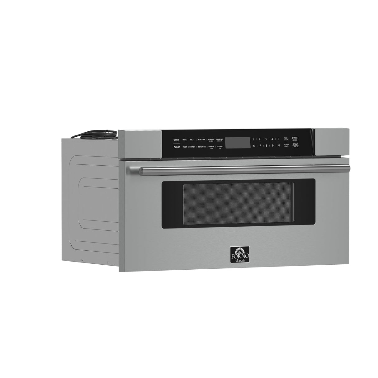 Forno Capoliveri 30" Microwave Drawer – Stainless Steel, 1.2 cu.ft, 1500W, Touch Control, Auto Open/Close & Sensor Cooking