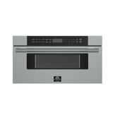 Forno Capoliveri 30" Microwave Drawer – Stainless Steel, 1.2 cu.ft, 1500W, Touch Control, Auto Open/Close & Sensor Cooking