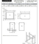 Monessen 36" Lo-Rider Double-Sided Clean Face Vent Free Firebox with Traditional Refractory Firebrick