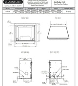 Monessen 36" Lo-Rider Clean Face Vent-Free Gas Firebox with Interior Panels