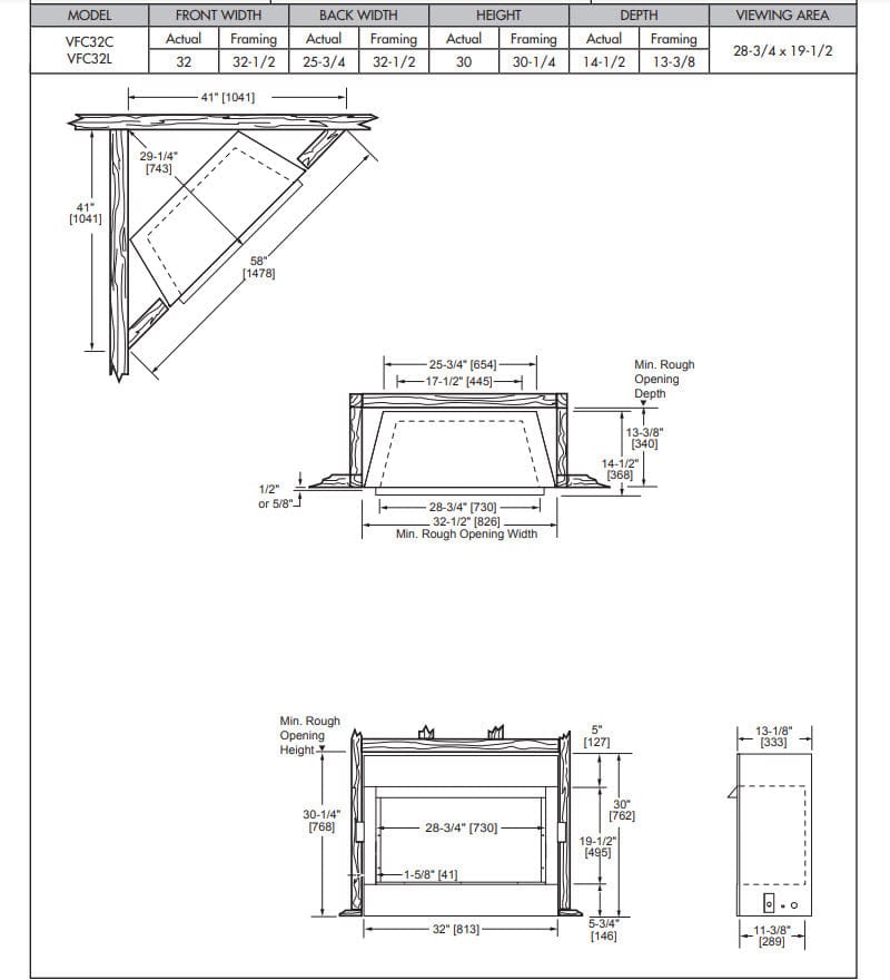 Monessen 32" Symphony Vent-Free Traditional Gas Fireplace