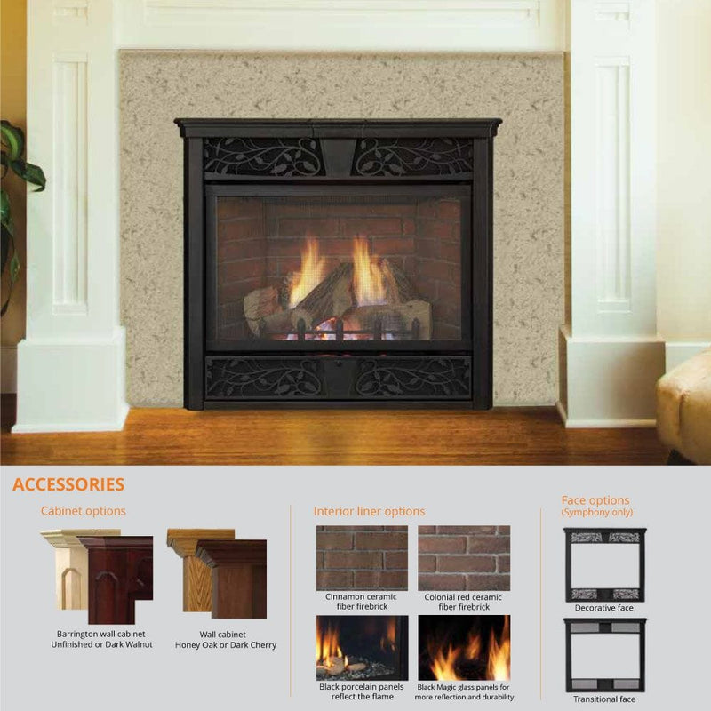 Monessen 24" Symphony Vent-Free Traditional Gas Fireplace