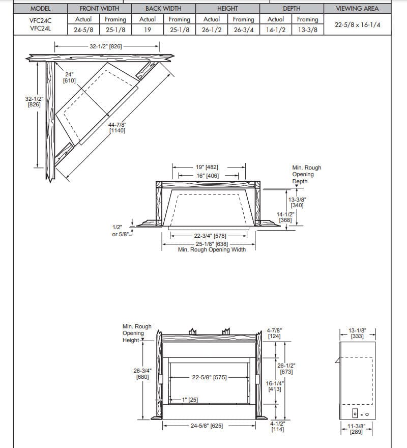 Monessen 24" Symphony Vent-Free Traditional Gas Fireplace