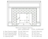 Vermont Castings Montpelier II Wood Burning Insert - MONTP-II-CB