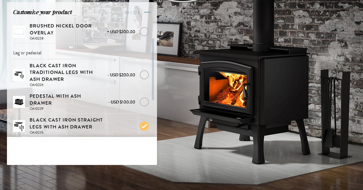 Osburn 2000 Wood Stove with Blower - OB02015