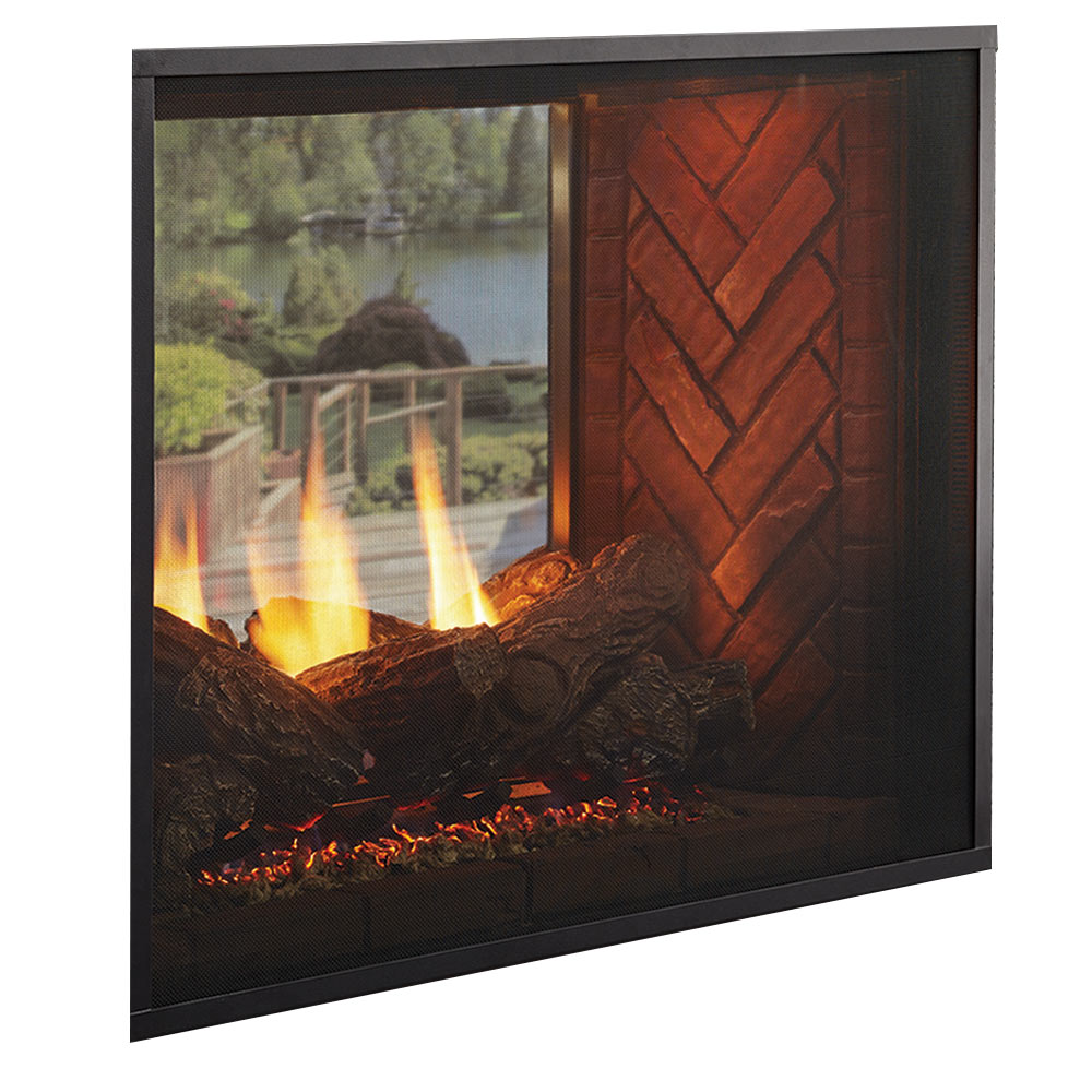Majestic Fortress 36" Traditional Indoor/Outdoor See-Through Direct Vent Gas Fireplace