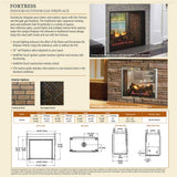 Majestic Fortress 36" Traditional Indoor/Outdoor See-Through Direct Vent Gas Fireplace