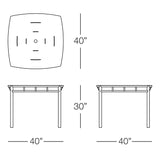 Kannoa Oslo Square Dining Table