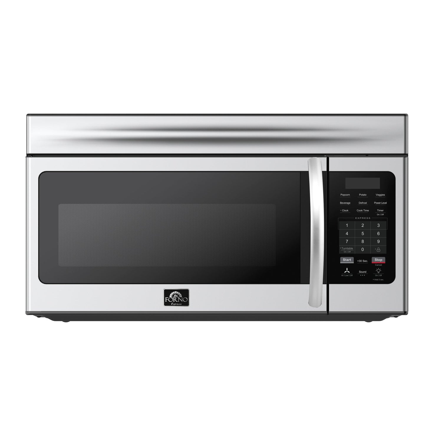 Forno Scalo 30-Inch Over the Range Microwave, Stainless Steel – 1.6 cu.ft, 300 CFM Vent, Touch Control