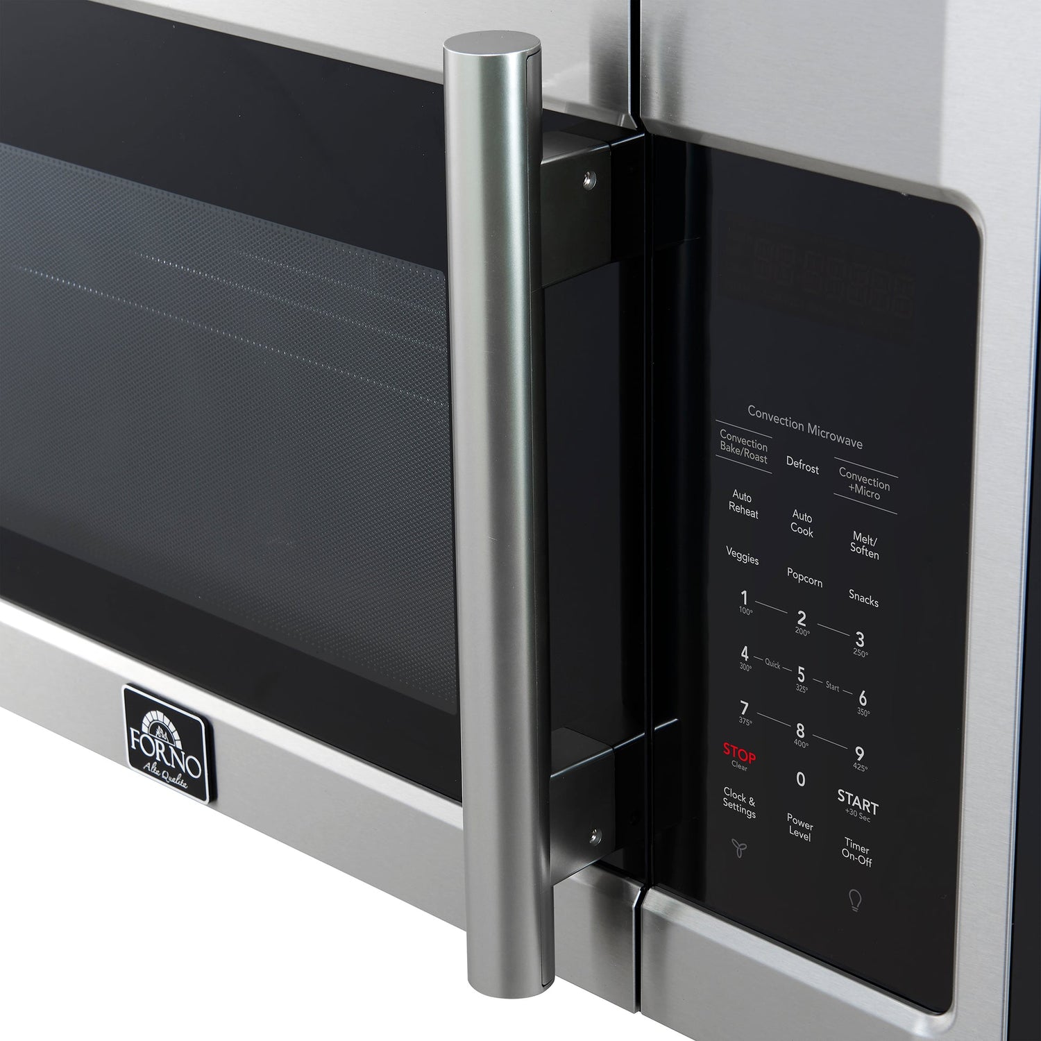 Forno Fornace 30-Inch Over the Range Convection Microwave, Stainless Steel – 1.5 cu.ft, 300 CFM Vent, Touch Control