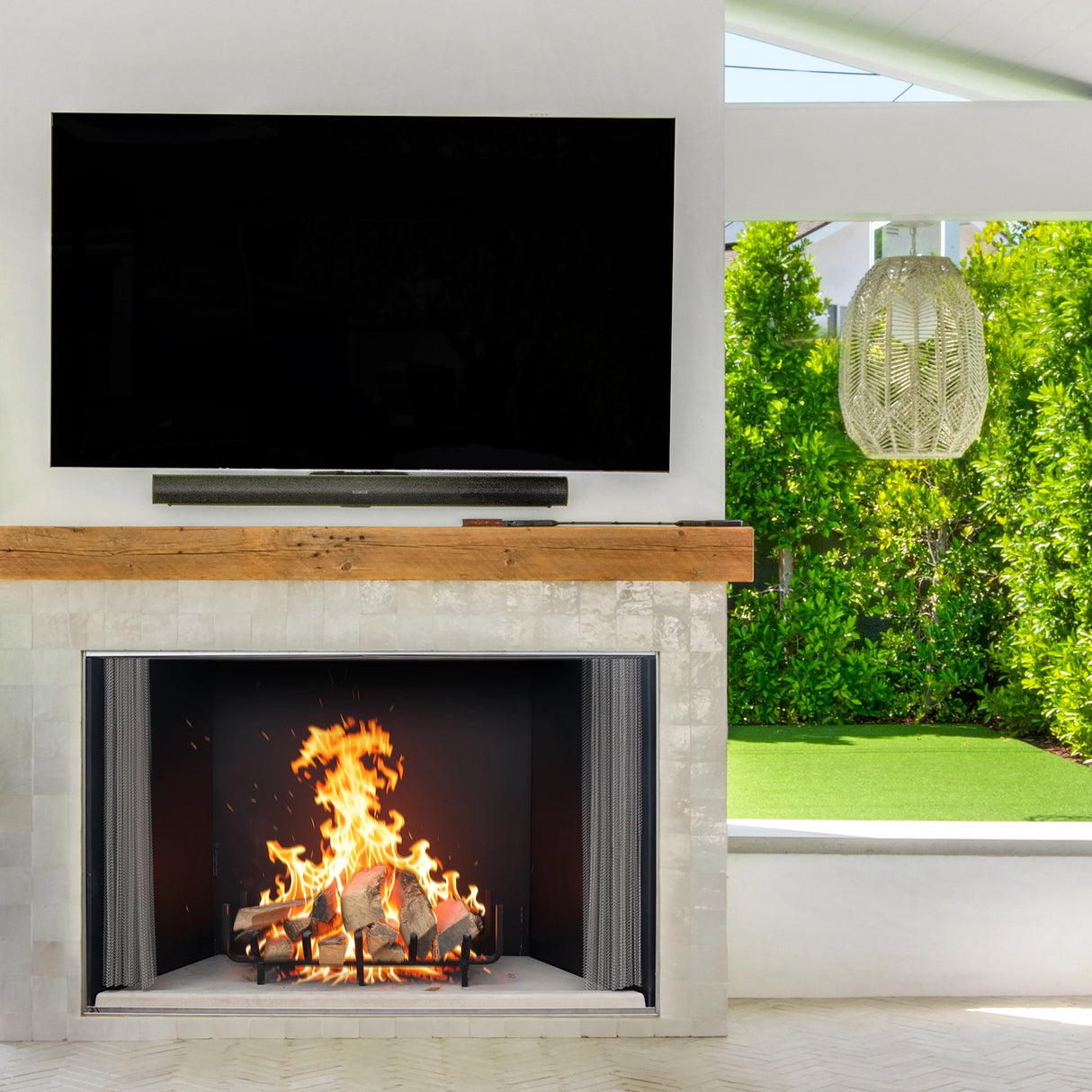 Empire Aspen 60” Outdoor Traditional Wood Fireplace - OWB60FB0F