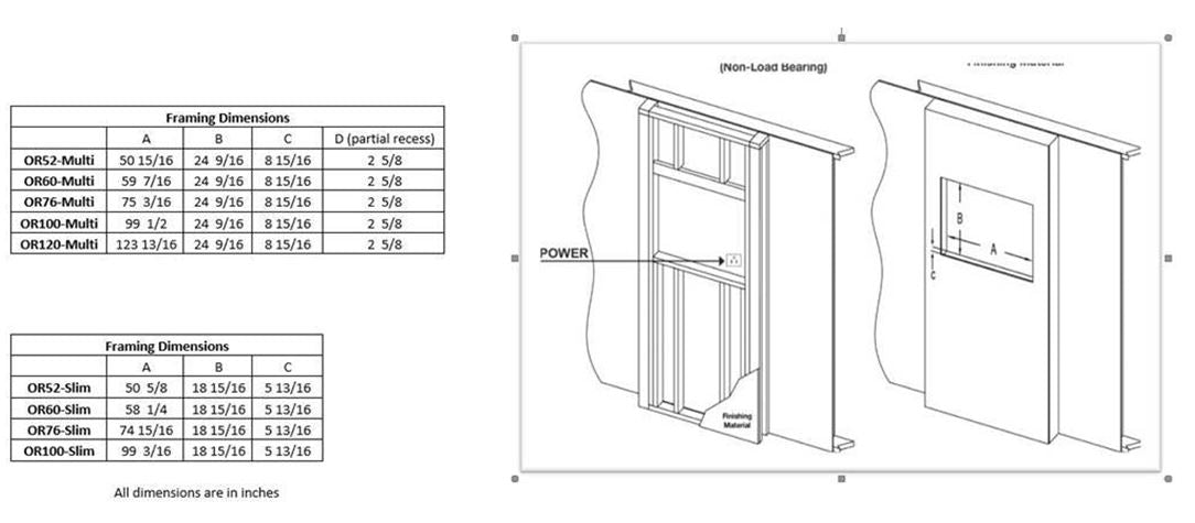 Modern Flames 100" Orion Slim HelioVision Linear Electric Fireplace [OR100-SLIM]