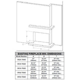 Modern Flames 42" Orion Traditional Virtual Electric Fireplace [OR42-TRAD]