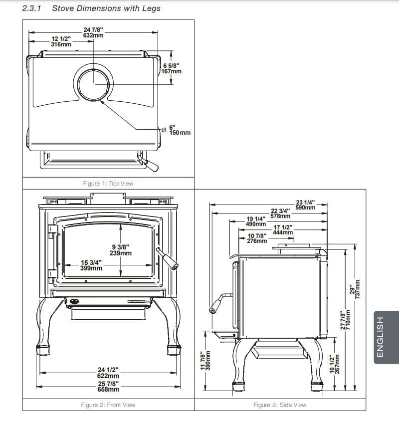 Osburn 1700 Wood Stove - OB01700
