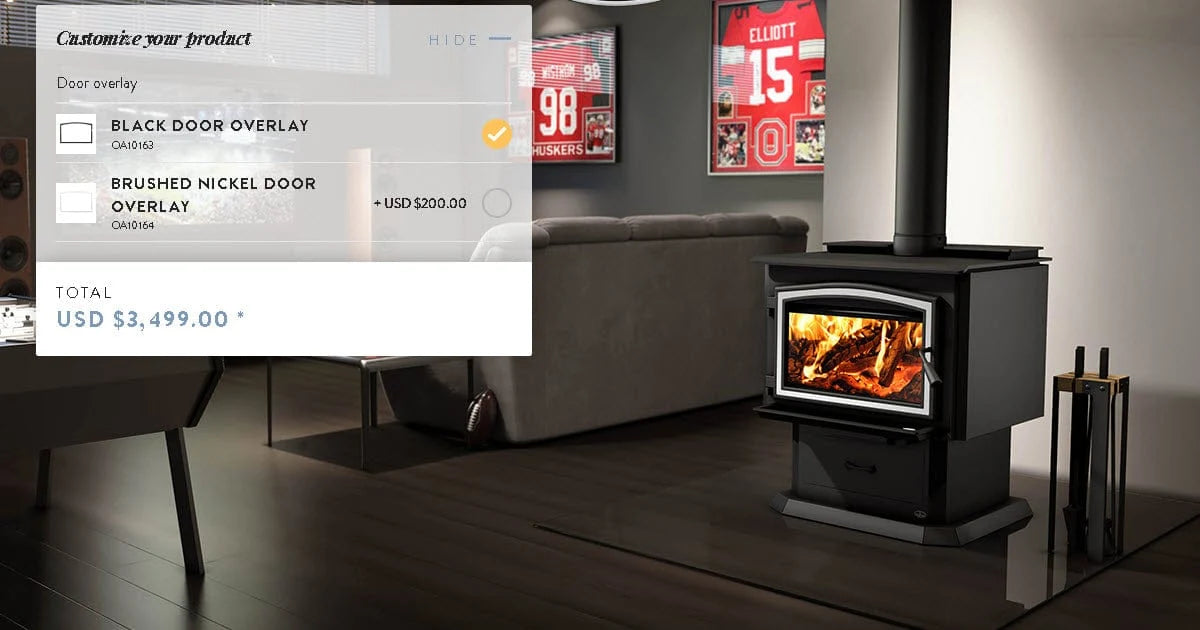 Osburn 3500 Wood Stove with Blower - OB03500