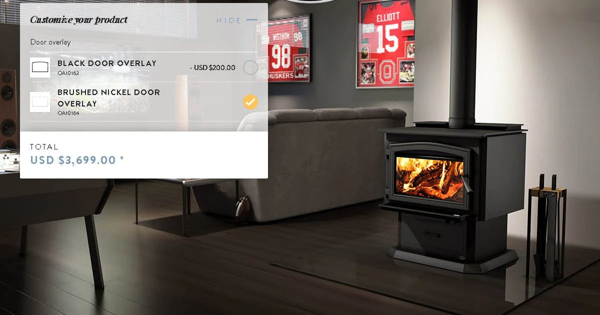 Osburn 3500 Wood Stove with Blower - OB03500