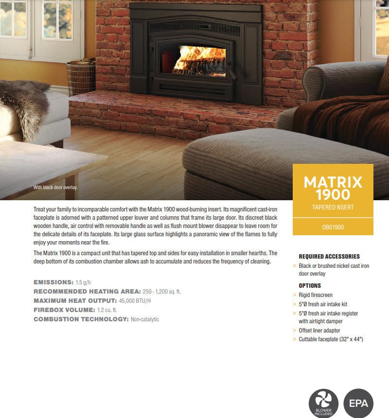 Osburn Matrix 1900 Wood Insert - OB01900
