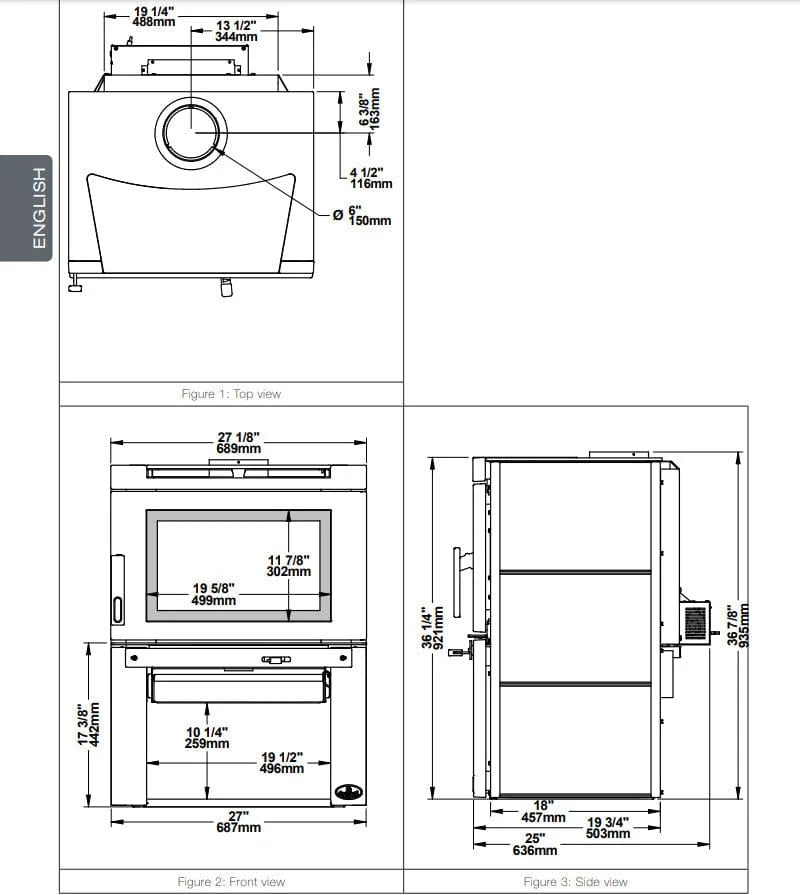 Osburn Matrix Wood Stove with Blower - OB02032