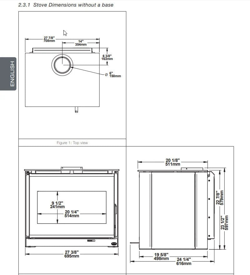 Osburn Inspire 2000 Wood Stove - OB02042