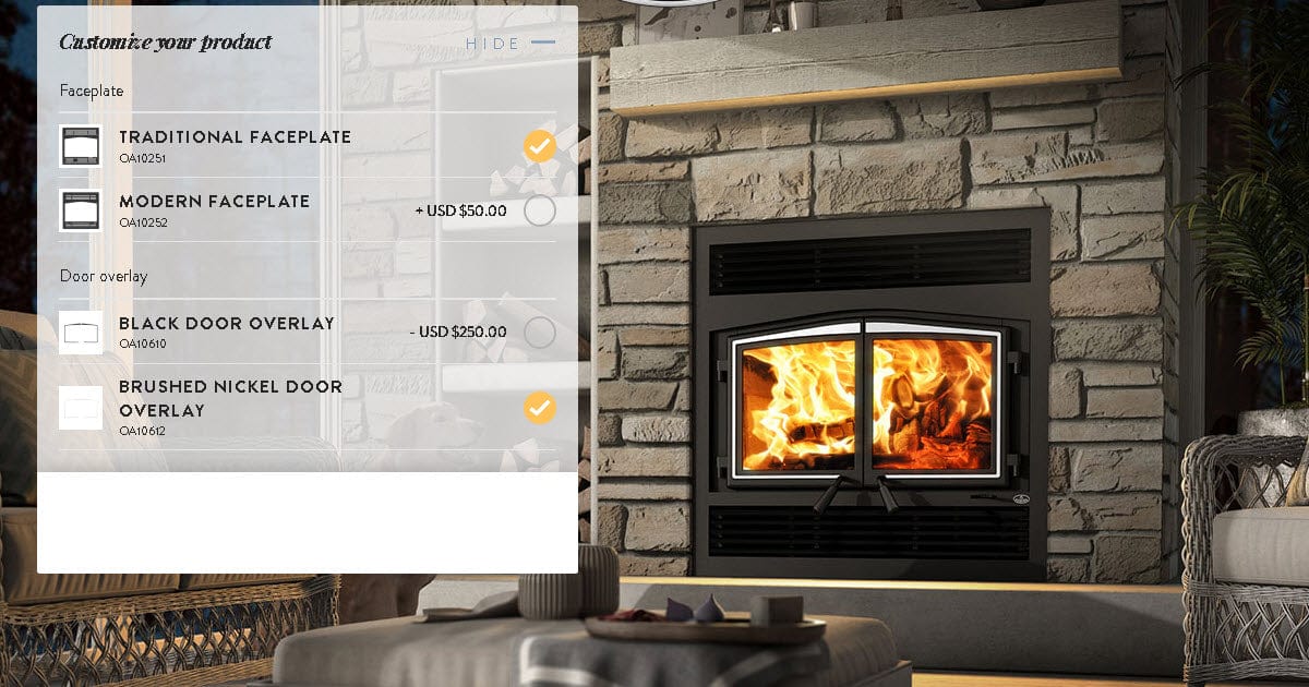 Osburn Stratford II Zero Clearance Wood Fireplace - OB04007