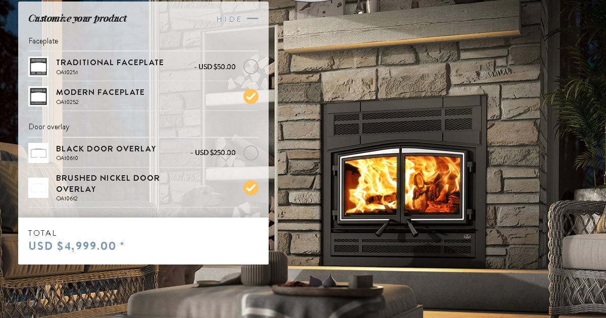 Osburn Stratford II Zero Clearance Wood Fireplace - OB04007