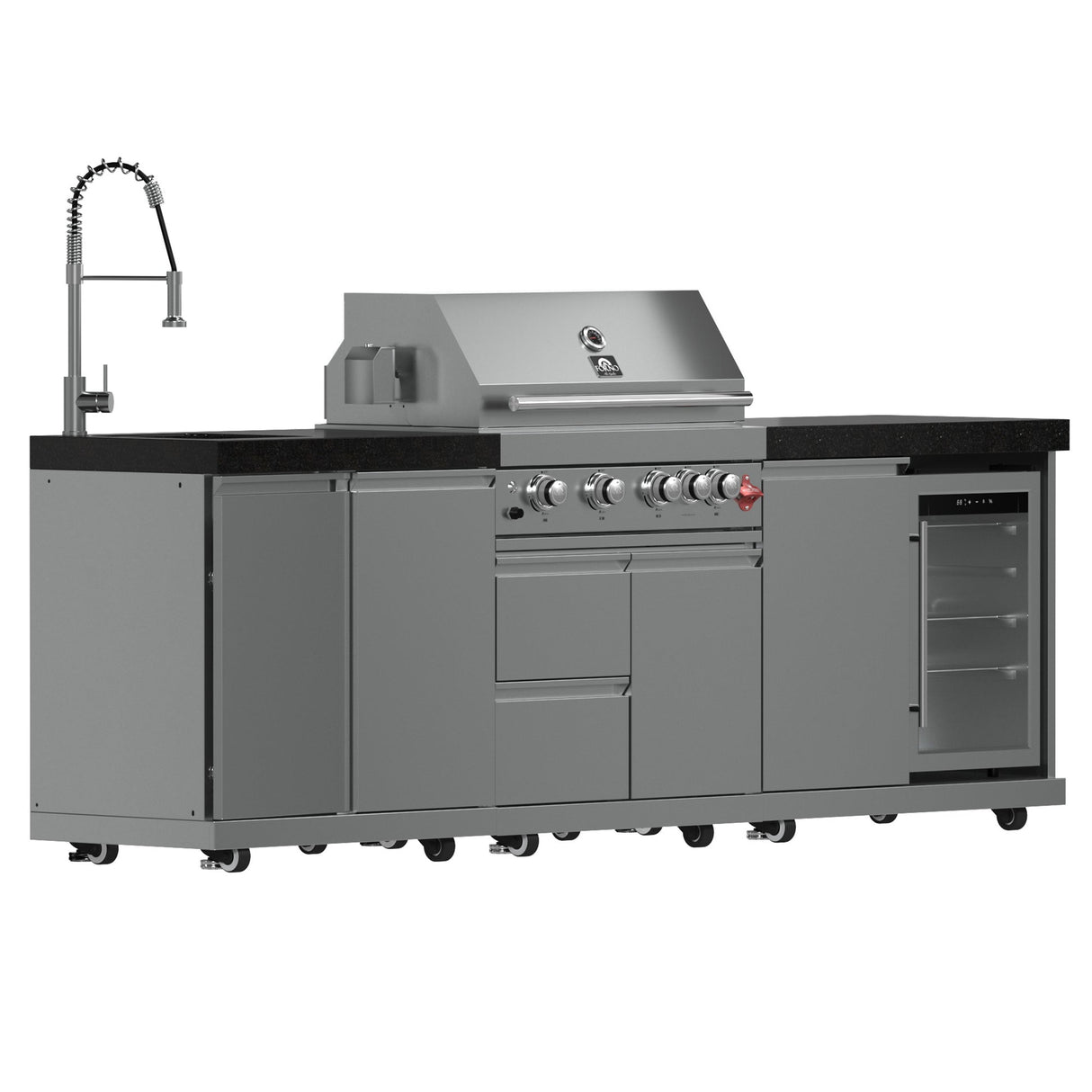 Forno Bulnes 30-Inch BBQ, 60,000 BTU, 3 Burners with Sear & Rotisserie Infrared Burners