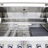 Forno Bulnes 40" BBQ Outdoor Kitchen – 95,000 BTU, 5 Burners, Infrared Sear & Rotisserie, Beverage Center & Black Sintered Stone Countertops