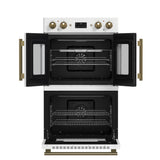 Forno Asti 30" Double Wall Oven – 7.36 cu.ft, 7200W Dual Convection, Upper French Doors, Air Fry, Sous Vide & Self-Clean