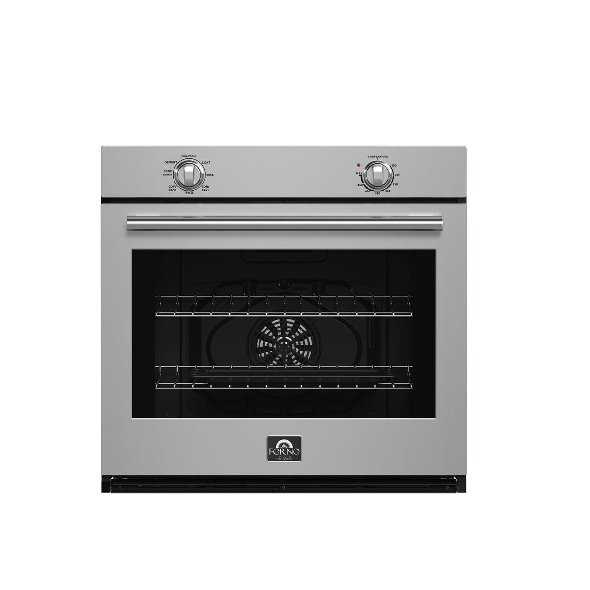 Forno Vomero 30" Wall Oven – Stainless Steel, 5 cu.ft, 3550W Convection, Mechanical Controls, Self-Cleaning Function