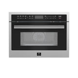 Forno Oliena 24-Inch Compact Oven and 1000 Watt Microwave, 1.6 cu.ft, Convection Oven