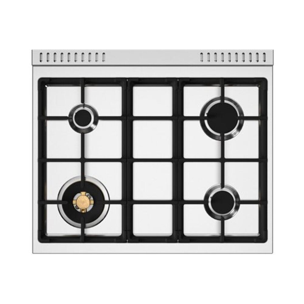 Bertazzoni Professional Series 30 inch Dual Fuel Range with 4 Brass Burners, 4.6 cu. ft. Capacity Oven, Self Clean and Air Fry (Giallo Yellow) - PRO304BFEPGIT*