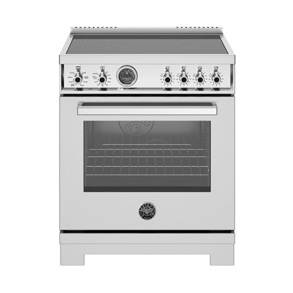 Bertazzoni Professional Series 30 inch Induction Range with 4 Elements, 4.6 cu. ft. Oven Capacity, Self Clean and Air Fry (Stainless Steel) - PRO304IFEPXT