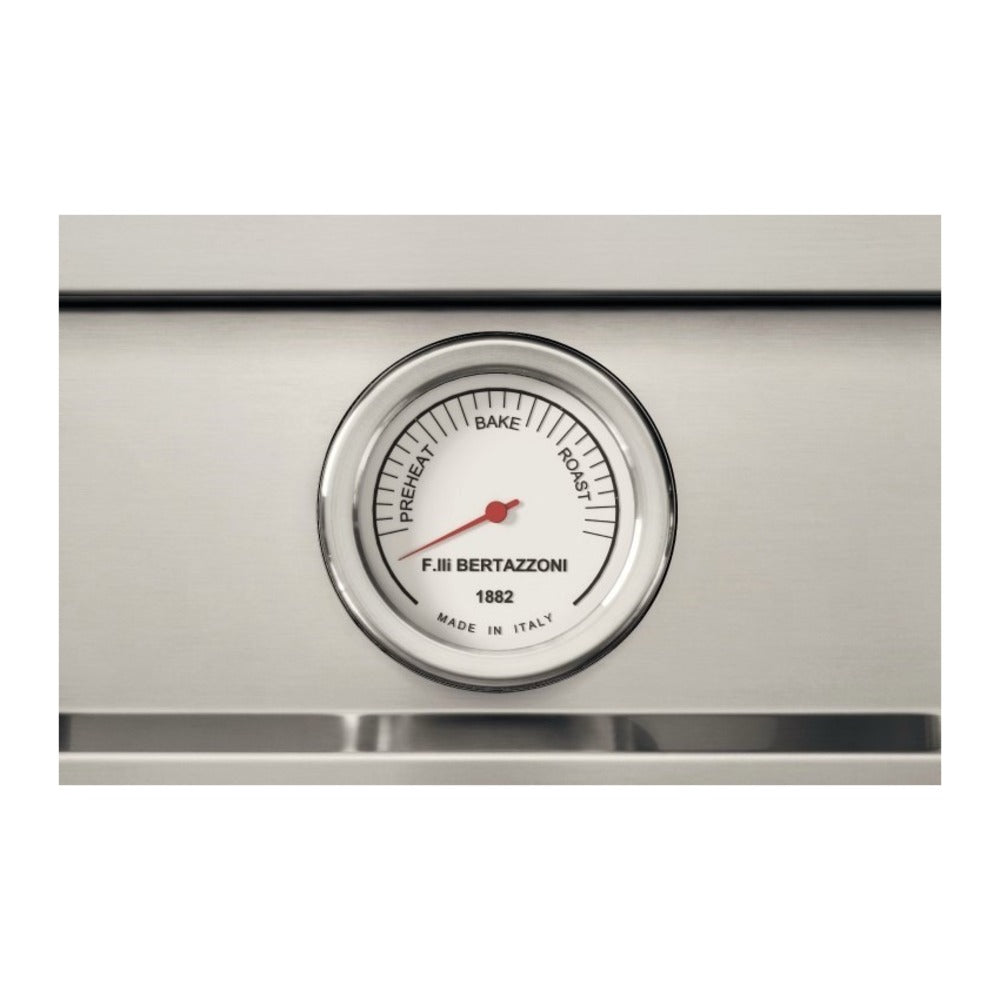 Bertazzoni Professional Series 36 inch Dual Fuel Range with 5 Burners, 5.9 cu. ft. Oven Capacity, Dual Convection and Temperature Gauge in Stainless Steel - PRO365DFMXV*