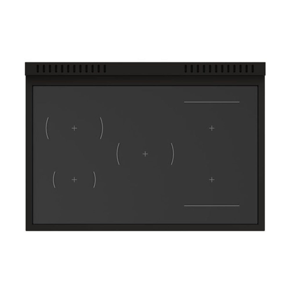 Bertazzoni Professional Series 36 inch Induction Range with 5 Elements, 5.7 cu. ft. Oven Capacity, Self-Clean, Air Fry and Cast-Iron Griddle (Carbonio) - PRO365ICFEPCAT