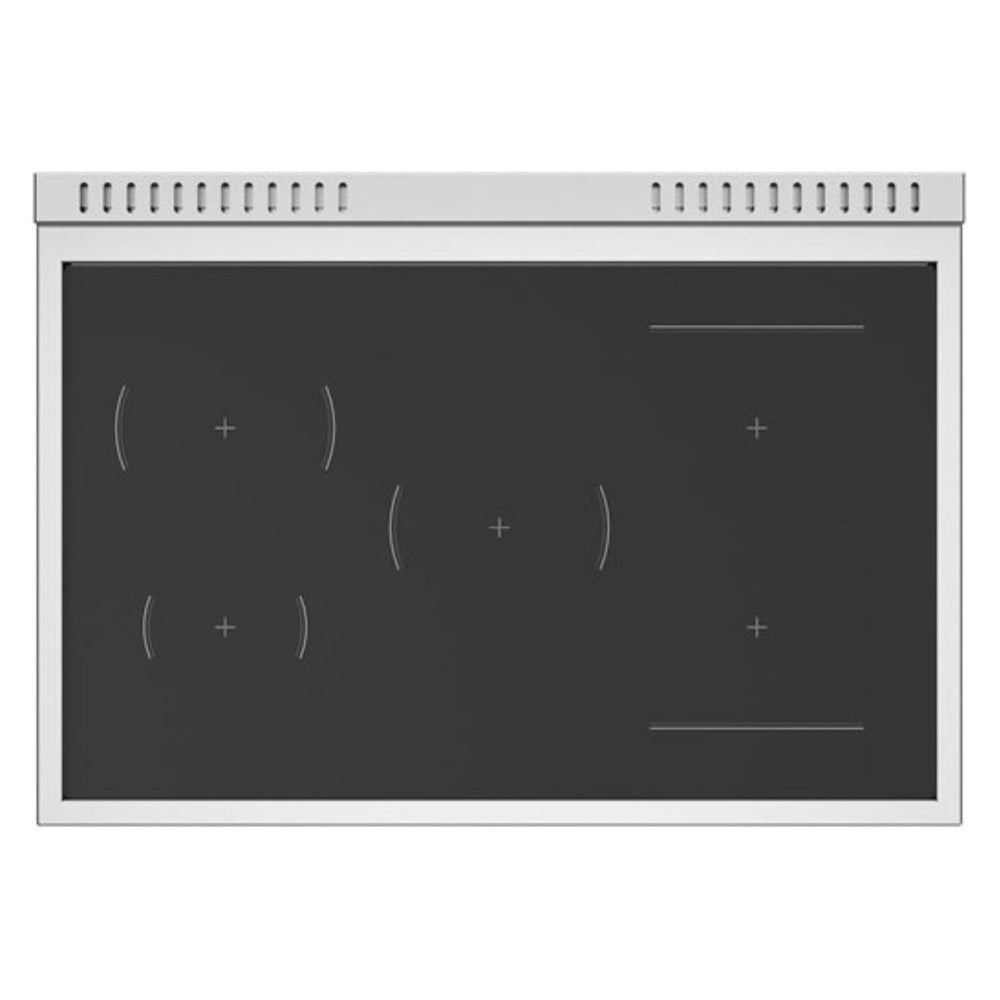 Bertazzoni  Professional Series 36 inch Induction Range with 5 Elements, 5.9 cu. ft. Oven Capacity, Dual Convection and Bridge Zone in Stainless Steel - PRO365INMXV