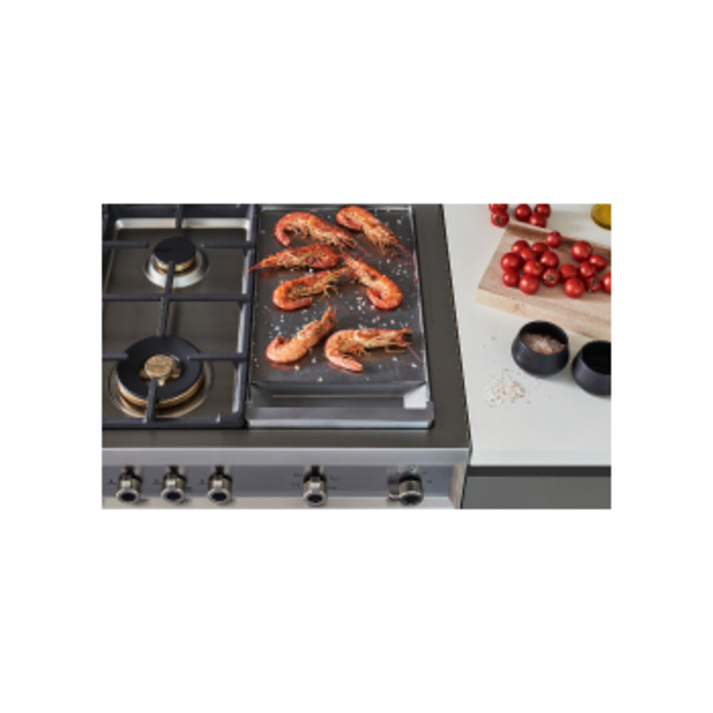 Bertazzoni Professional Series 48 inch Gas Range with 6 Brass Burners, Electric Griddle, 7.1 cu. ft. Total Oven Capacity and Dual Convection (Giallo Yellow) - PRO486BTFGMGIT*