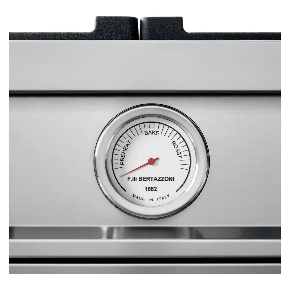 Bertazzoni Professional Series 30 inch Freestanding Gas Range with 4 Brass Burners, 4.7 cu. ft. Oven Capacity (Nero) - PROF304GASNET