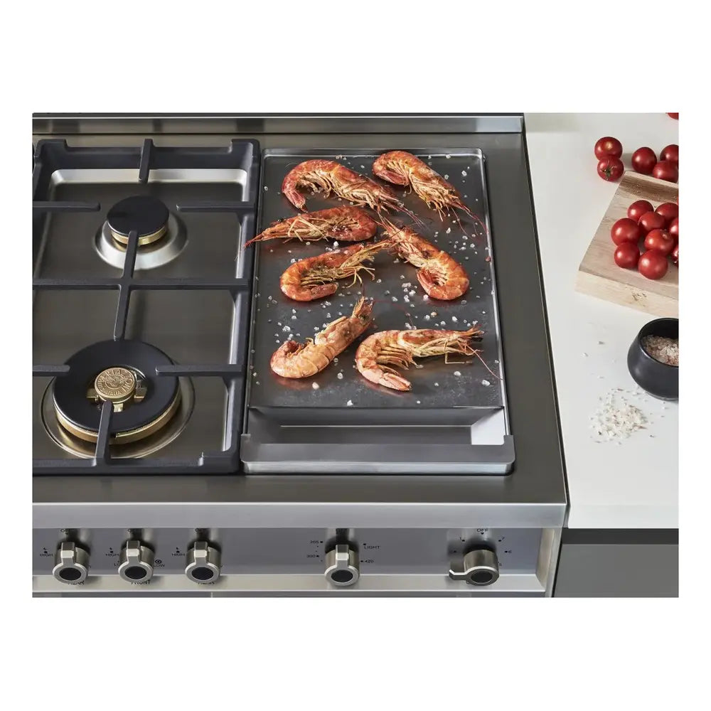 Bertazzoni 48 inch Professional Series All-Gas Range with 6 Brass Burners, Griddle, 4.7 + 2.4 cu. ft. Capacity, Elegant Temperature Gauge, Dual Convection Fans, in Stainless Steel - PROF486GGASXT*