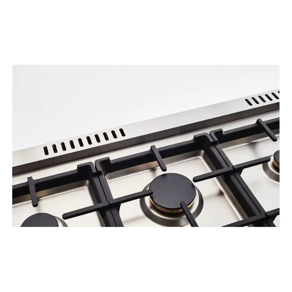 Bertazzoni 48 inch Professional Series All-Gas Range with 6 Brass Burners, Griddle, 4.7 + 2.4 cu. ft. Capacity, Elegant Temperature Gauge, Dual Convection Fans, in Stainless Steel - PROF486GGASXT*
